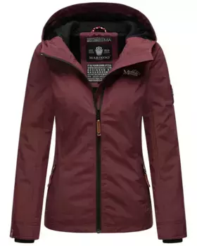 Куртка Marikoo Outdoor "Blackberry", спортивная переходная куртка с капюшоном, цвет Weinrot
