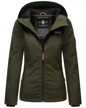 Куртка Marikoo Outdoor "Blackberry", спортивная переходная куртка с капюшоном, оливковый