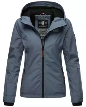 Куртка Marikoo Outdoor "Blackberry", спортивная переходная куртка с капюшоном, синий
