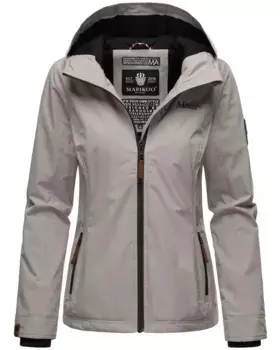 Куртка Marikoo Outdoor "Blackberry", спортивная переходная куртка с капюшоном, серый