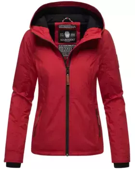 Куртка Marikoo Outdoor "Blackberry", спортивная переходная куртка с капюшоном, красный