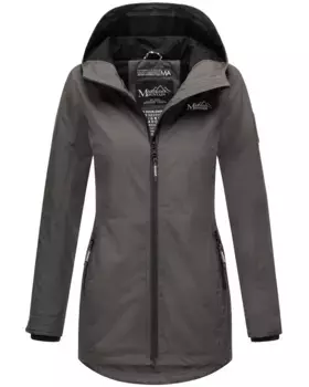 Куртка Marikoo Outdoor "Honeyberry", спортивная переходная куртка с капюшоном, антрацит