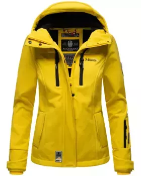 Куртка Marikoo Softshell "Little Zicke", спортивная функциональная куртка, желтый