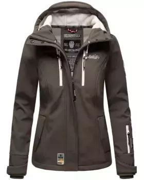 Куртка Marikoo Softshell "Little Zicke", спортивная функциональная куртка, антрацит