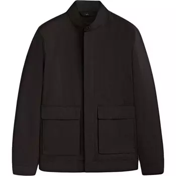 Куртка Massimo Dutti Cotton Blend With Stand-Up Collar, черный