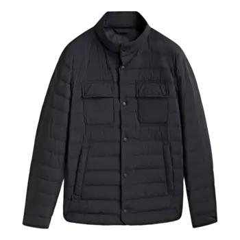 Куртка Massimo Dutti Down and Feather Filling, темно-синий