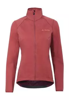 Куртка Matera softshell, задний карман, воротник стойка, женская VAUDE, цвет Brick