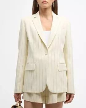 Куртка Mavis II в тонкую полоску A.L.C., цвет Creamblac