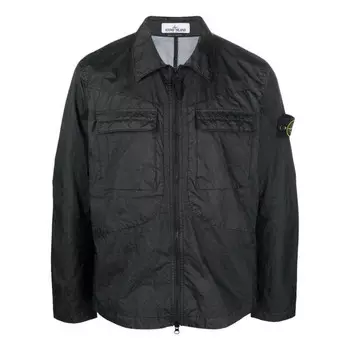 Куртка membrana 3l tc overshirt 'black' Stone Island, черный