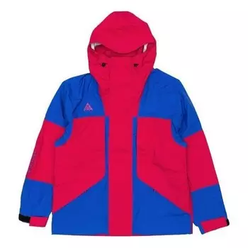 Куртка men's acg gore-tex outdoor windproof hooded jacket red blue 'rush pink hyper royal' Nike, розовый