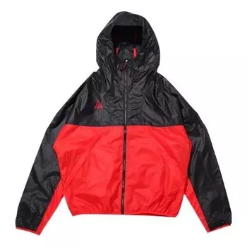 Куртка men's acg sports hooded jacket black red Nike, красный