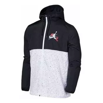 Куртка men's as j jm clscs windwear jkt colorblock hooded jacket black Air Jordan, черный