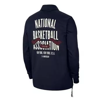Куртка men's casual alphabet printing jacket university deep blue Nike, бежевый