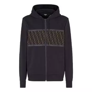 Куртка Men's FENDI 2020 Cotton hooded Sports Black, черный