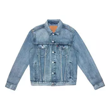 Куртка Men's Levis lapel Denim Jacket Denim Blue, синий