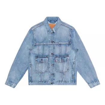 Куртка Men's Levis lapel Denim Jacket Denim Blue, синий