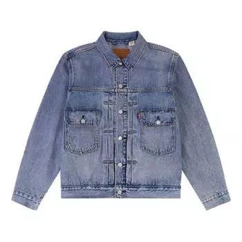 Куртка Men's Levis lapel Pure Cotton Denim Jacket Blue, синий