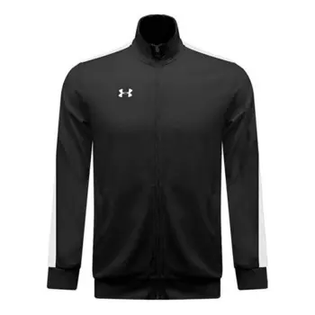 Куртка men's logo printing contrasting colors knit sports jacket black Under Armour, черный