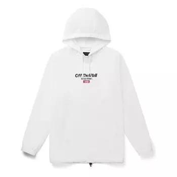 Куртка men's logo printing hooded jacket white Vans, белый