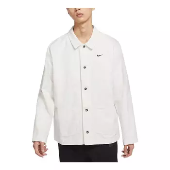 Куртка Men's Nike Solid Color Logo Printing Jacket White DQ5185-030, белый