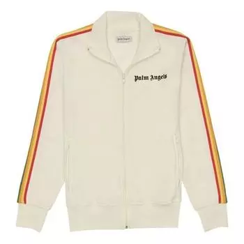 Куртка Men's PALM ANGELS White Rainbow Track Jacket Stripe, белый