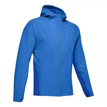 Куртка men's qualifier running sports jacket blue Under Armour, синий