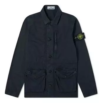 Куртка Men's STONE ISLAND Distress Multiple Pockets Jacket Blue, синий