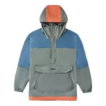 Куртка men's work weird colorblock casual sports jacket olive green Vans, зеленый
