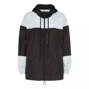 Куртка mens black white splicing jacket Off-White, белый