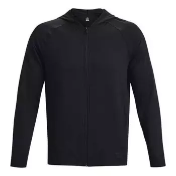 Куртка meridian full zip jacket 'black' Under Armour, черный