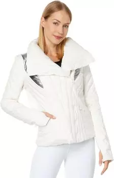 Куртка Metallic Motion Panel Puffer Blanc Noir, белый