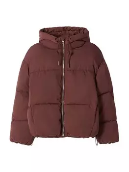 Куртка межсезонная Bershka, коричневый