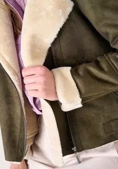 Куртка межсезонная Gomez Camomilla Italia, цвет verde scuro beige