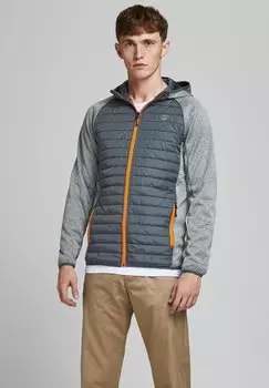 Куртка межсезонная JJEMULTI QUILTED NOOS Jack & Jones, серый меланж