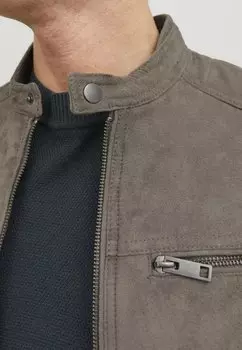 Куртка межсезонная JJEROCKY NOOS Jack & Jones, темно-коричневый