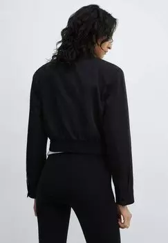 Куртка межсезонная Mango, черная