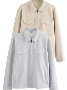 Куртка межсезонная Next, цвет Light beige/Light grey