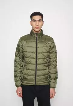 Куртка межсезонная ONSCARVEN QUILTED PUFFER Only & Sons, оливковая ночь