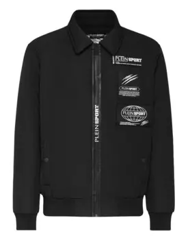 Куртка межсезонная Plein Sport Global Express Edition, черный