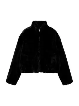 Куртка межсезонная Pull&Bear, черный