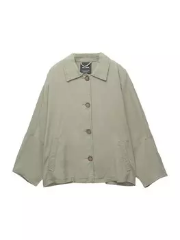 Куртка межсезонная Pull&Bear, зеленый