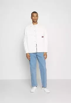 Куртка межсезонная SHERPA OVERSHIRT Tommy Jeans, старинный белый