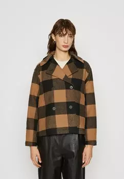 Куртка межсезонная SLFEVANA JACKET Selected Femme, жареный кокос/черный