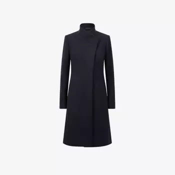 Куртка Mia классического кроя с запахом из смесовой шерсти Reiss, темно-синий