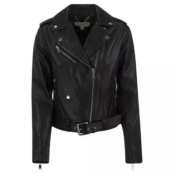 Куртка Michael Kors Leather Biker, черный