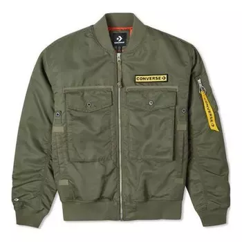 Куртка military pack ma-1 bomber jacket 'army green' Converse, зеленый