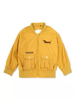 Куртка Mini Rodini с вышитым логотипом, нейтральный