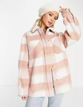 Куртка Miss Selfridge в розовую клетку