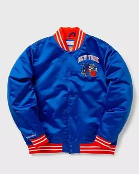Куртка Mitchell & Ness Nba Heavyweight Satin Jacket New York Knicks, цвет royal