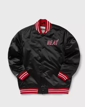 Куртка Mitchell & Ness Nba Heavyweight Satin Jacket Miami Heat, черный